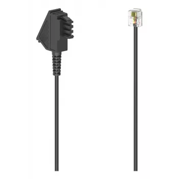 Hama 00300045 telephone cable 3 m Black