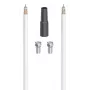 Hama Digital coaxial cable 10 m F-type Black, Metallic, White