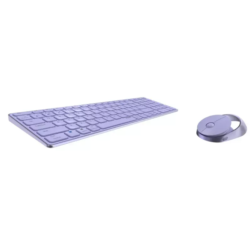 Rapoo 9750M Keyboard Mouse included Wireless Bluetooth QWERTZ German Lilac
