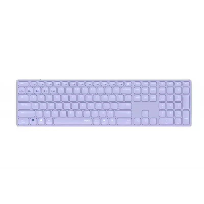 Rapoo E9800M Keyboard Wireless Bluetooth QWERTZ German Lilac