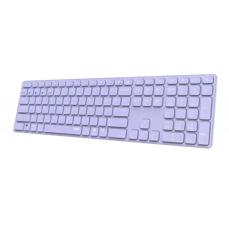 Rapoo E9800M Keyboard Wireless Bluetooth QWERTZ German Lilac