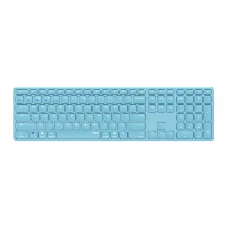 Rapoo E9800M keyboard Home RF Wireless Bluetooth QWERTZ German Blue