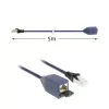 ACT Blue 5 meters LSZH SFTP CAT6A MPTL extension cable snagless with RJ45 connectors