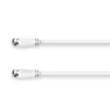 Hama 00179229 coaxial cable 7.5 m F-type White
