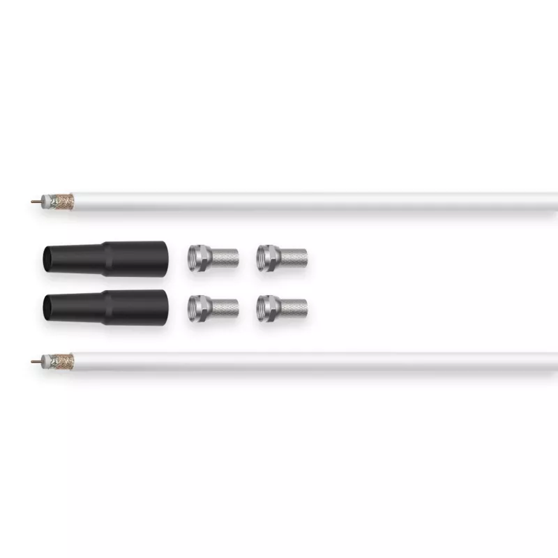 Hama 00179262 coaxial cable 20 m F-type White