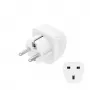 Hama 00223459 power plug adapter Type E/F hybrid Type G (UK) White