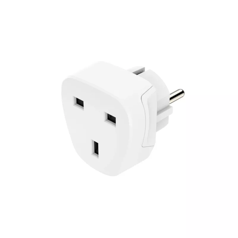 Hama 00223459 power plug adapter Type E/F hybrid Type G (UK) White