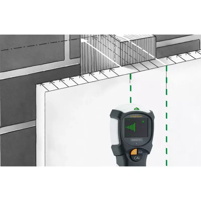 Laserliner MultiScanner Plus digital multi-detector Ferrous metal Live cable Metal Non-ferrous metal Wood