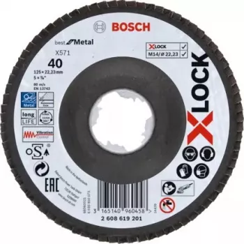 Grinding disc Bosch X-LOCK X571 BEST FOR METAL Steel