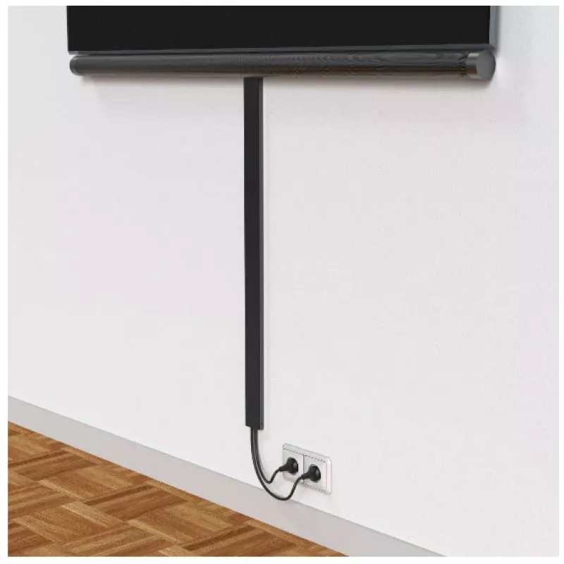 Hama 00220992 cable organizer Universal Cable duct Black 1 pc(s)