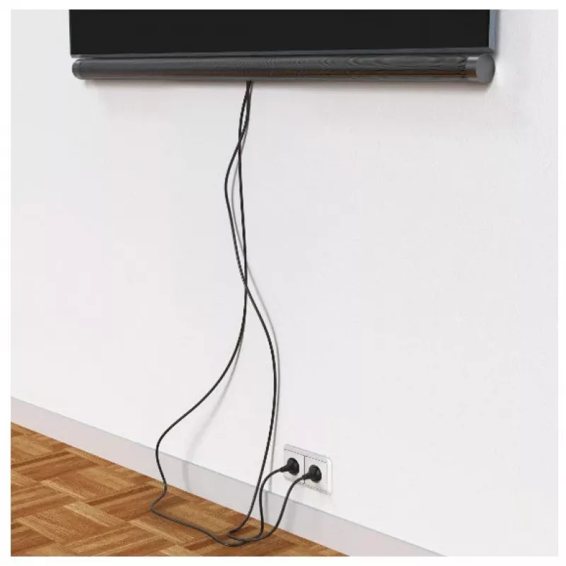 Hama 00220992 cable organizer Universal Cable duct Black 1 pc(s)