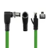 ACT Industrial 5.00 meters Sensor cable M12D 4-pin male right angled to RJ45 male, Superflex Xtreme TPE cable, shielded