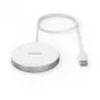 Hama MagCharge FC15 Mobile phone, Smartphone White USB Wireless charging Fast charging Indoor