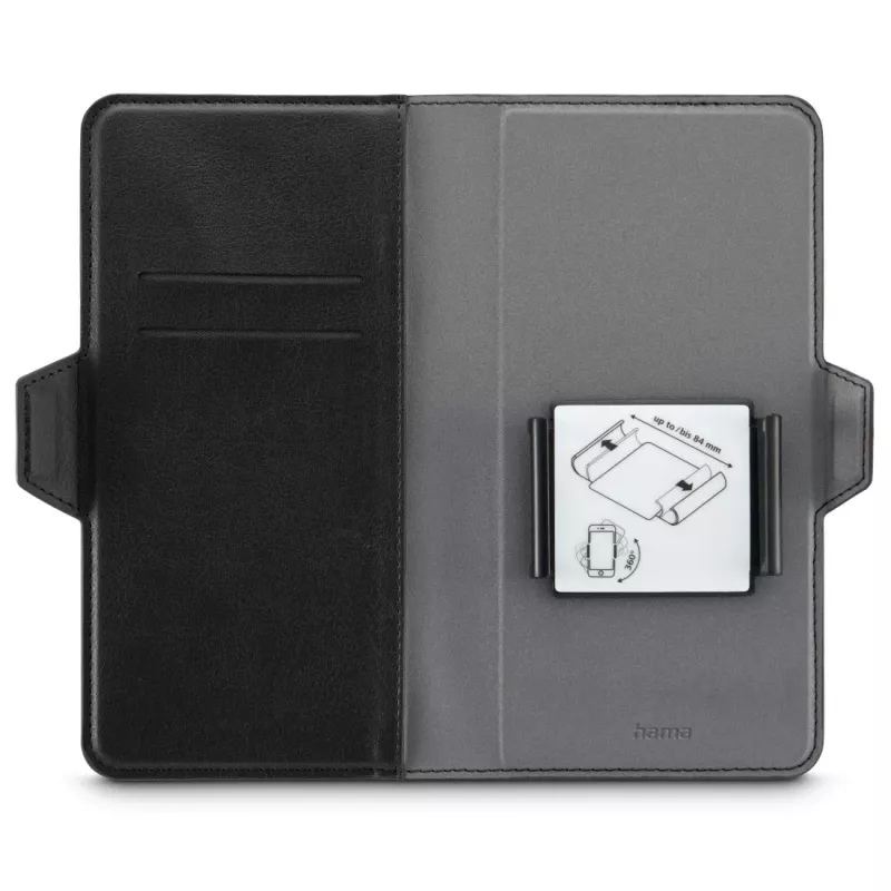 Hama 00118894 mobile phone case 17 cm (6.7 inch) Folio Black