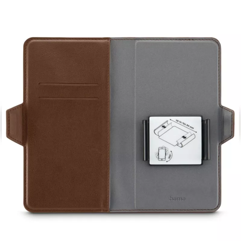 Hama 00118895 mobile phone case 15.5 cm (6.1 inch) Folio Brown
