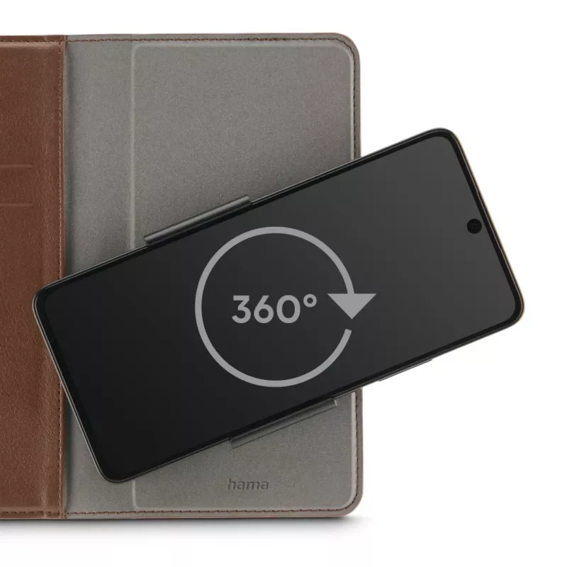 Hama 00118895 mobile phone case 15.5 cm (6.1 inch) Folio Brown