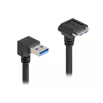 DeLOCK USB Cable USB Type-A male 90° downwards to Micro-B male 1m black
