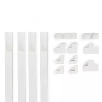 Hama 00221017 cable organizer Universal Cable duct White 4 pc(s)
