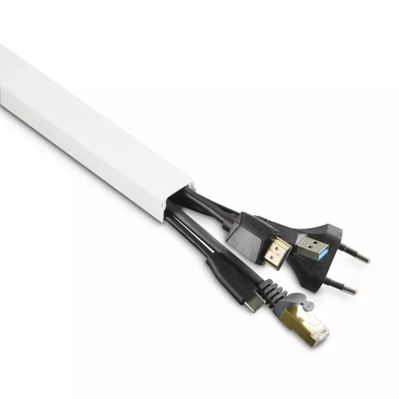 Hama 00221017 cable organizer Universal Cable duct White 4 pc(s)