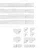Hama 00221017 cable organizer Universal Cable duct White 4 pc(s)