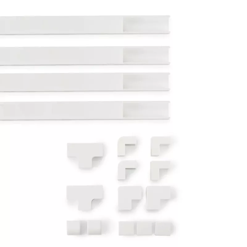Hama 00221017 cable organizer Universal Cable duct White 4 pc(s)