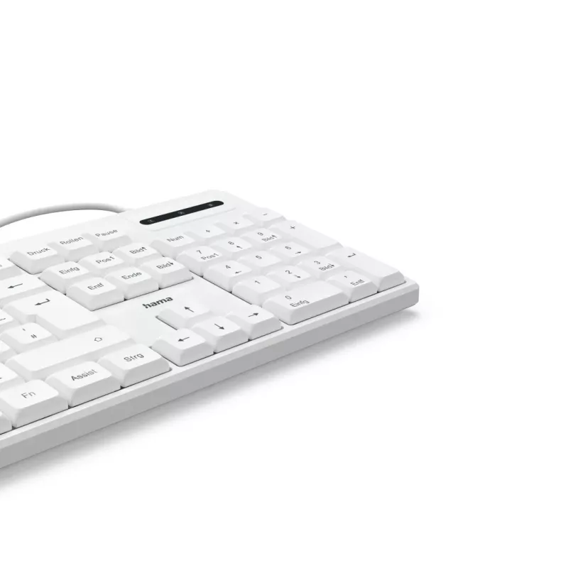 Hama CK-200 keyboard Home/Office USB QWERTZ German White