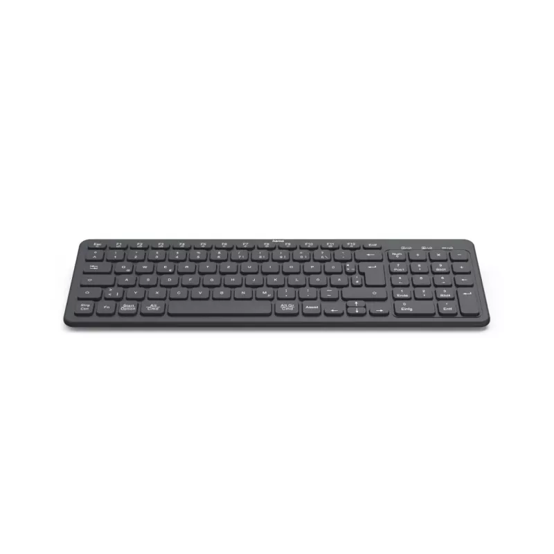 Hama WK-300 keyboard Home/Office RF Wireless + Bluetooth QWERTZ German Black