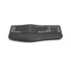 Hama WK-900 Ergo keyboard Home/Office RF Wireless + Bluetooth QWERTZ German Black, Blue, Dark Grey