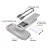 ACT USB 40Gbps M.2 2280 NVMe / PCIe SSD Enclosure, tool-free