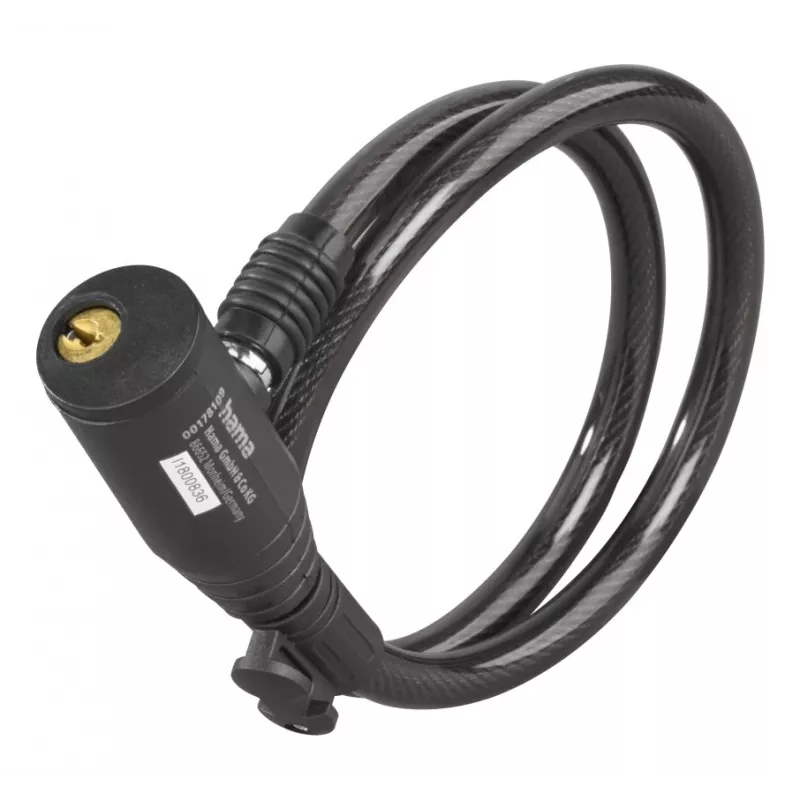 Hama 00178137 bike lock Black 650 mm Cable lock