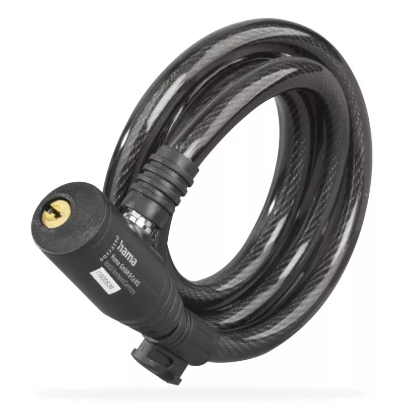 Hama 00178136 bike lock Black 1200 mm Cable lock