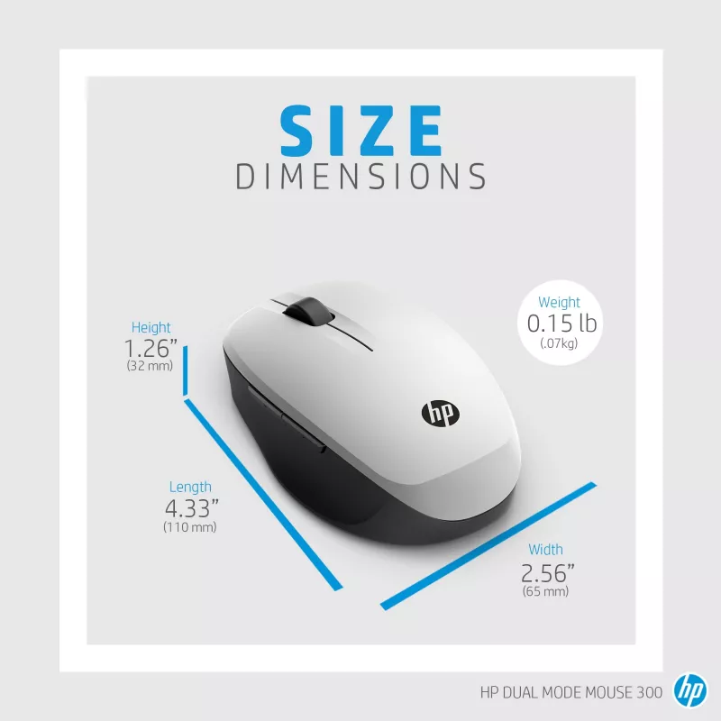 Mouse HP Dual Mode Mouse RF Wireless Bluetooth