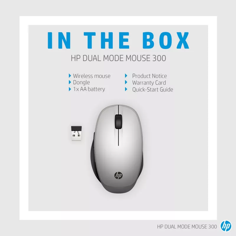 Mouse HP Dual Mode Mouse RF Wireless Bluetooth