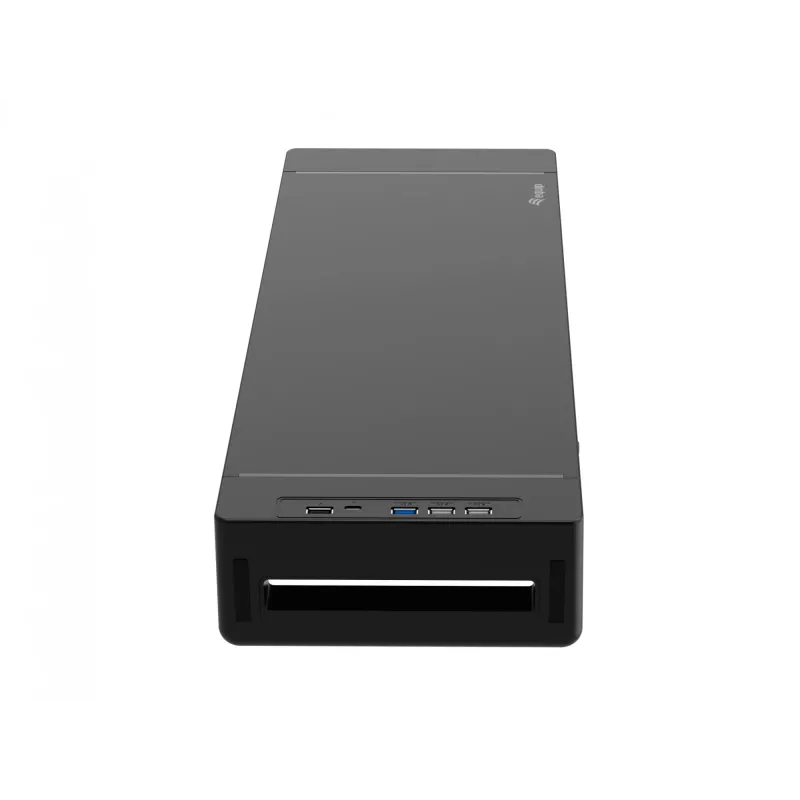 Monitor stand EQUIP Ergonomic Monitor Stand with USB (USB-A x4, USB-C x1), freestanding, 25 kg, black