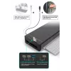 Monitor stand EQUIP Ergonomic Monitor Stand with USB (USB-A x4, USB-C x1), freestanding, 25 kg, black