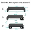 Monitor stand EQUIP Ergonomic Monitor Stand with USB (USB-A x4, USB-C x1), freestanding, 25 kg, black