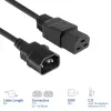 Power cord ACT C14 to C21 IEC60320, 2 m, 250 V, 10 A, black