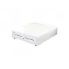 Cash register drawer EQUIP 351011, manual/automatic POS drawer, 4 bill / 8 coin compartments, metal, white, 420×405×110 mm