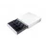 Cash register drawer EQUIP 351011, manual/automatic POS drawer, 4 bill / 8 coin compartments, metal, white, 420×405×110 mm