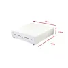 Cash register drawer EQUIP 351011, manual/automatic POS drawer, 4 bill / 8 coin compartments, metal, white, 420×405×110 mm
