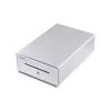 Equip Cash Register Drawer for Point of Sale (POS) System, 4 Bill/4 Coin Compartments, Removable Coin Slots, RJ11 connector, Aluminum