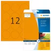 Self-adhesive printer label HERMA Neon labels A4 Ø 60 mm round luminous orange