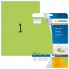 Self-adhesive printer label HERMA Neon labels A4 210x297 mm luminous green paper matt 20 pcs