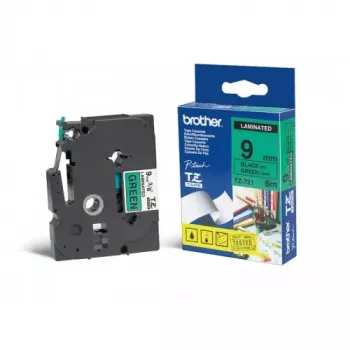Labeling Tape Brother TZ-721 Black on Green 9mm