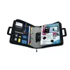 WEDO personal organizer 58 601 — plastic and polyester A4 document folder with business card pocket, black