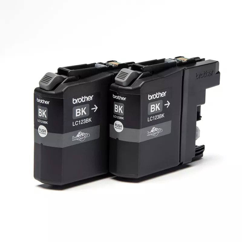 Brother LC123BK 2-pack, Black, Pigment-based ink, 1 pc(s), 600 pages, 600 pages, Multi pack