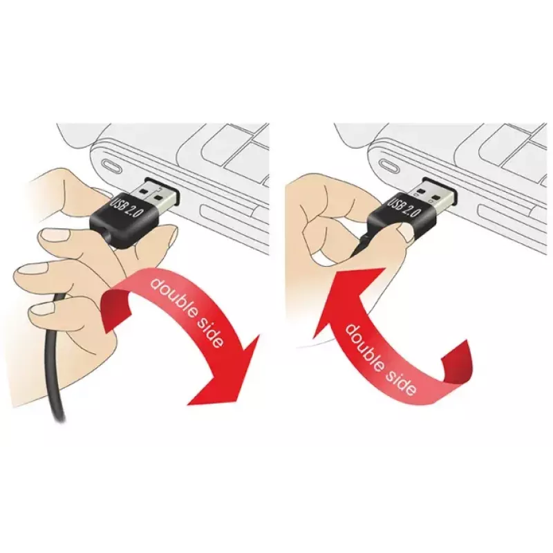 USB Cable DeLOCK 5m USB 2.0 A - miniUSB m/m 83381 Black
