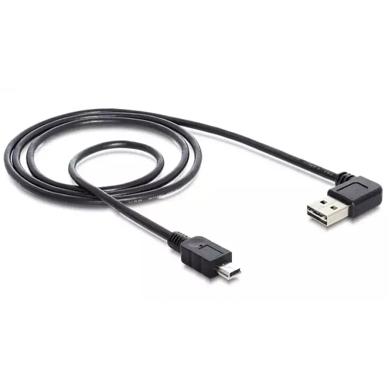 USB Cable DeLOCK 5m USB 2.0 A - miniUSB m/m 83381 Black