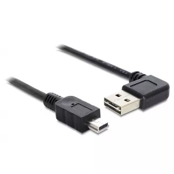 USB Cable DeLOCK 5m USB 2.0 A - miniUSB m/m 83381 Black