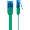 Flat Patch Cable Goobay CAT 6A U/UTP Green 0.5m
